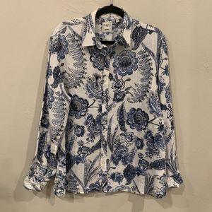 Men's Baird McNutt Murano Linen Floral Dress Shirt